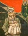 Zeitungsverkäufer Zeitgenosse Marc Chagall